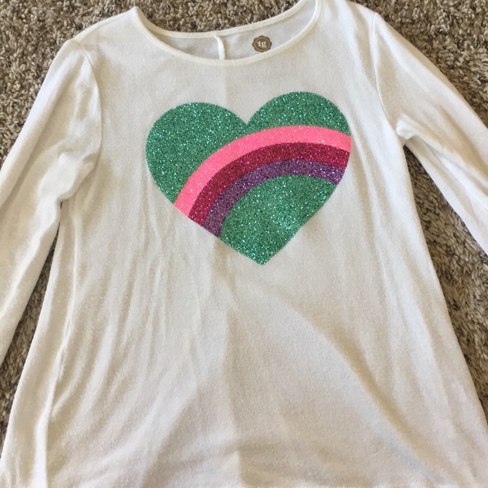 Rainbow heart tunic